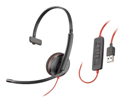 Słuchawki biurowe, callcenter Poly Blackwire C3210 USB-A